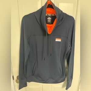 Victoria’s Secret Pink - Dark Gray Hoodie with Orange Lining